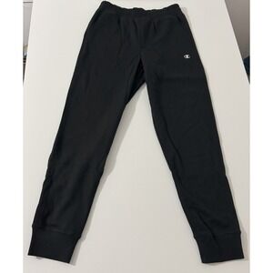 Champion Joggers Sweatpants Black Drawstring Athletic Gym Activewear M‎